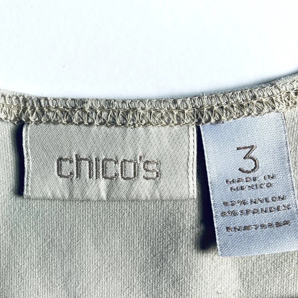 Chico's Taupe/Neutral Sleeveless Tank Shapewear,‎ Size 3 (XL, 16) - Picture 3 of 7